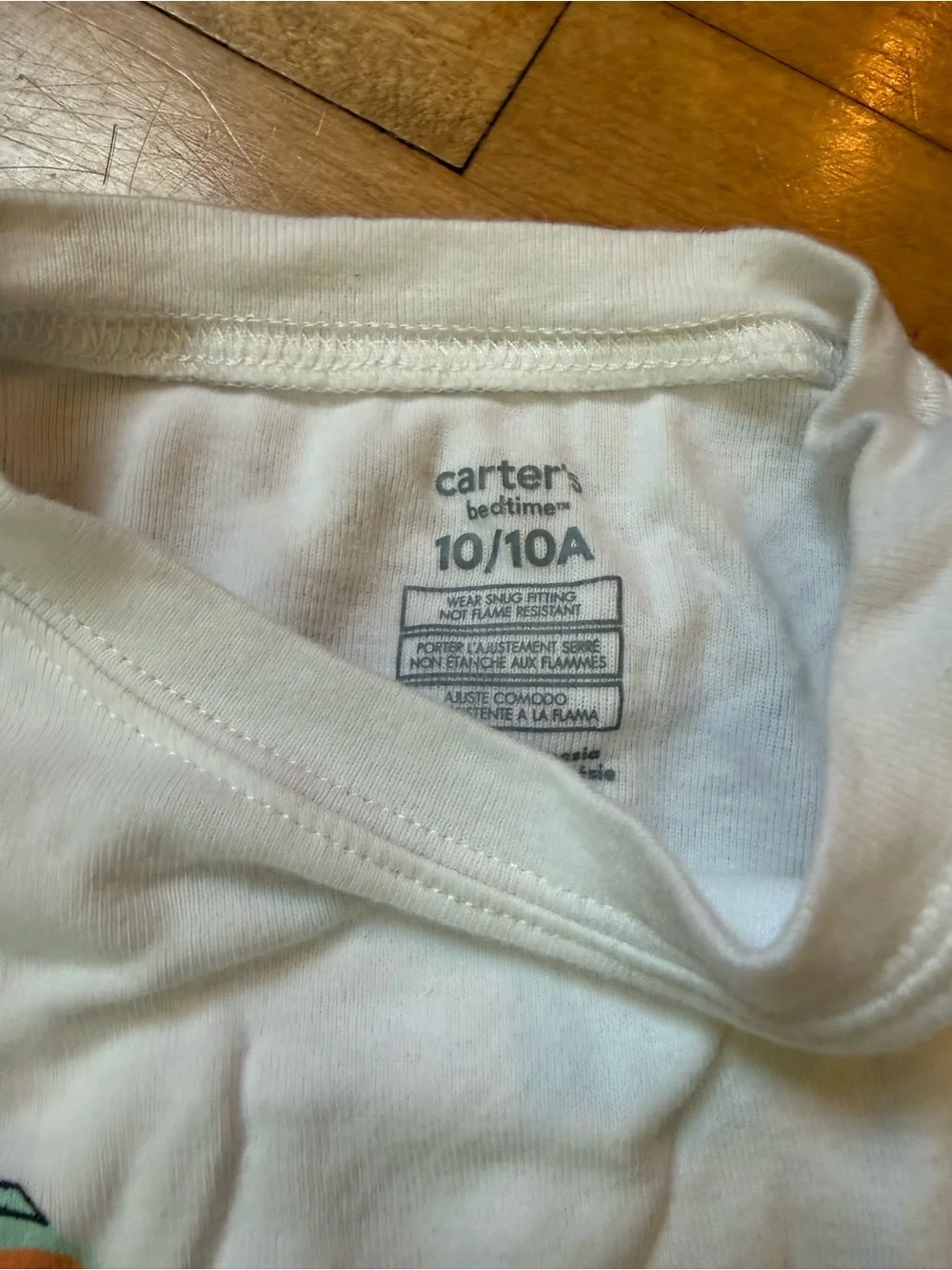 Carter's White Kids Ghost Pajama Set with Pastel Pink, Purple, Green and Orange